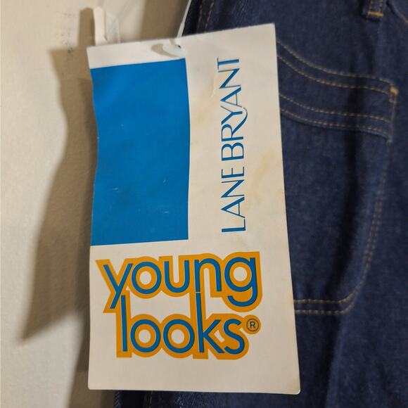 Vintage Deadstock High Waist Mom Jeans Dark Wash Lane Bryant Young Looks - Picture 8 of 14